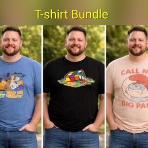 Men's 80s Retro Tshirt Bundle!! 3 Tshirts 1 Low Price! GEN X